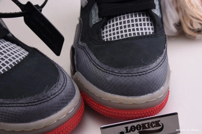 Cheap Retro Jordan CV9388-001 Off White x 4 Bred Air 0818